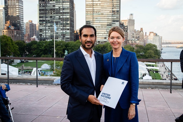 Pictured: Artistic Milliners’ Director Murtaza Ahmed. The 2019 SDG Pioneers attended the UN Global Compact Leaders Week organised on the sidelines of the 74th session of the UN General Assembly in New York this September. © Artistic Milliners